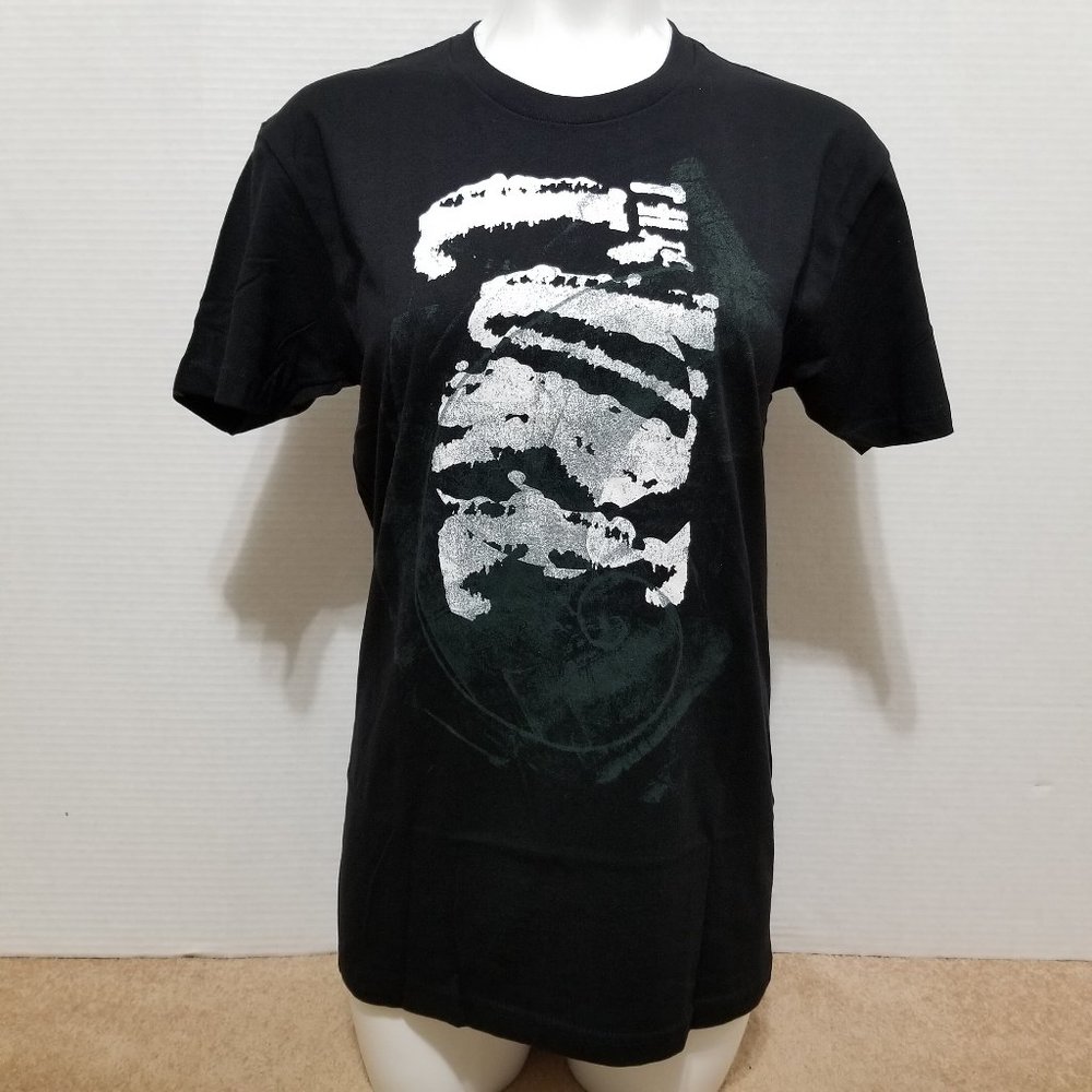 The Cure shirt Small smeared swirl logo graphic goth band merch Robert Smith